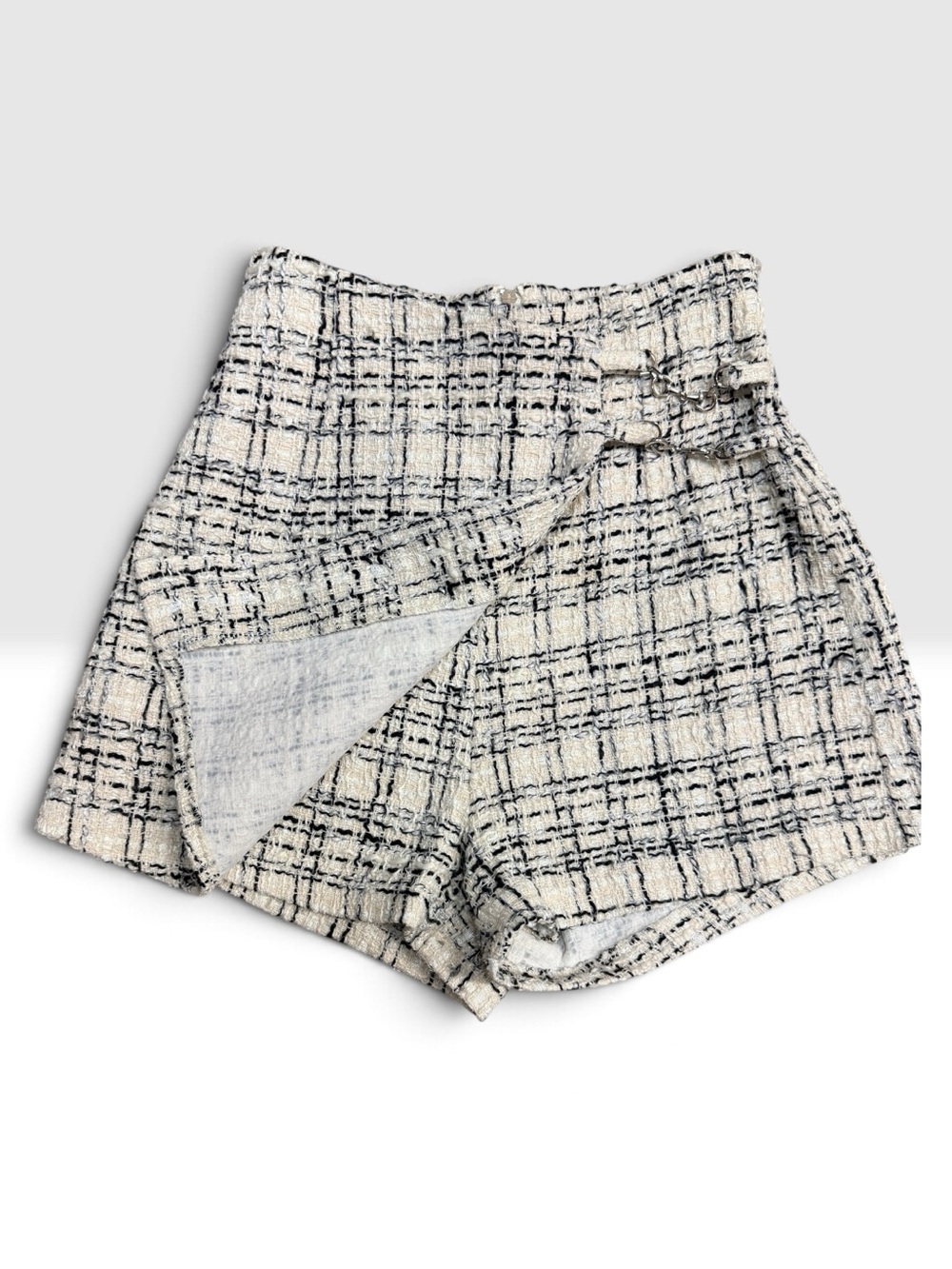 Tailored Cream Tweed  Skorts